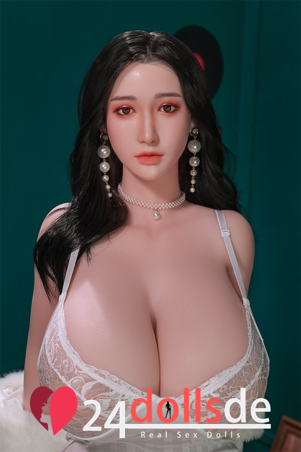#39 Silikonkopf Natalie Realistische Sex Dolls Riesige Brust Helle Haut Cos-Doll