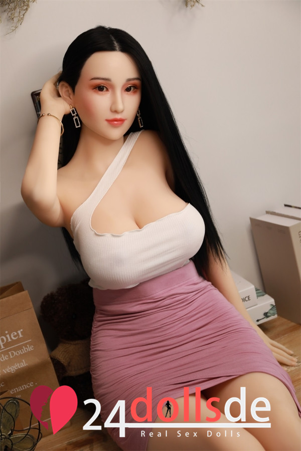 Billige COS Liebes Puppen Koreanische Schönheit Silikonkopf Riesige Brust