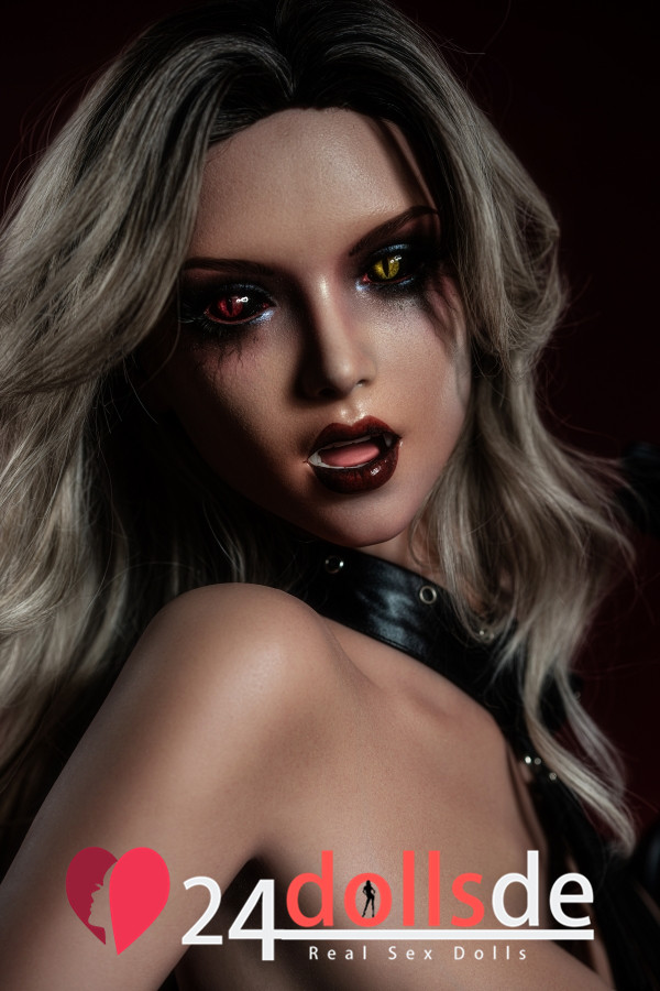 Bestes Halloween-Kostüm Rauchige Make-up Chrysanna Sex Puppe Silikon ZELEXDolls 170cm