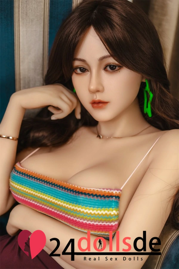 #S23 Fenja Nippelsex F-Cup 163cm Real Dolls Silikonkopf Puppen Sanmu Doll