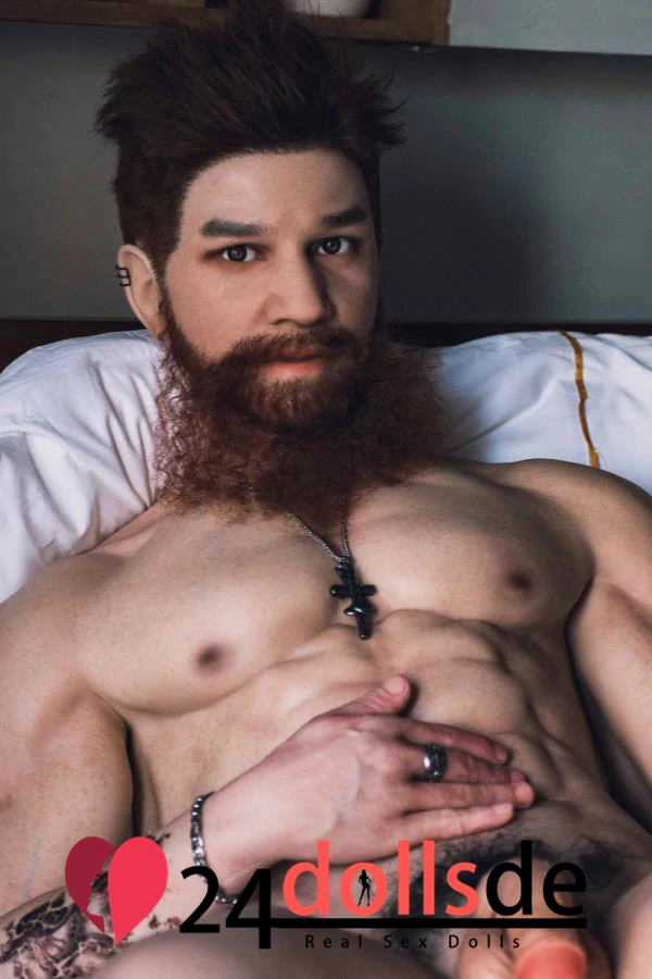 Markus 46kg 180cm Sexpuppe Männlich Muskel Realing Doll aus Silikon Bauchmuskel