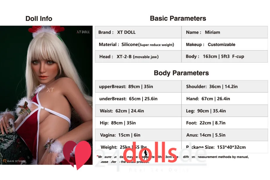 25kg 163cm Miriam Reale Doll